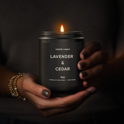 Scented Candles, 9oz×4 Scented Candles for Men, Soy Candle Gifts for Men, Personalized Blessing