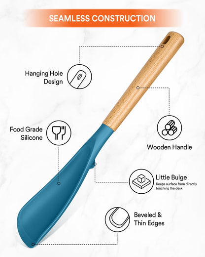Multifunction Spatula Spoon for Nonstick Cookwares, Great for Cooking and Serving, Sturdy BPA-Free