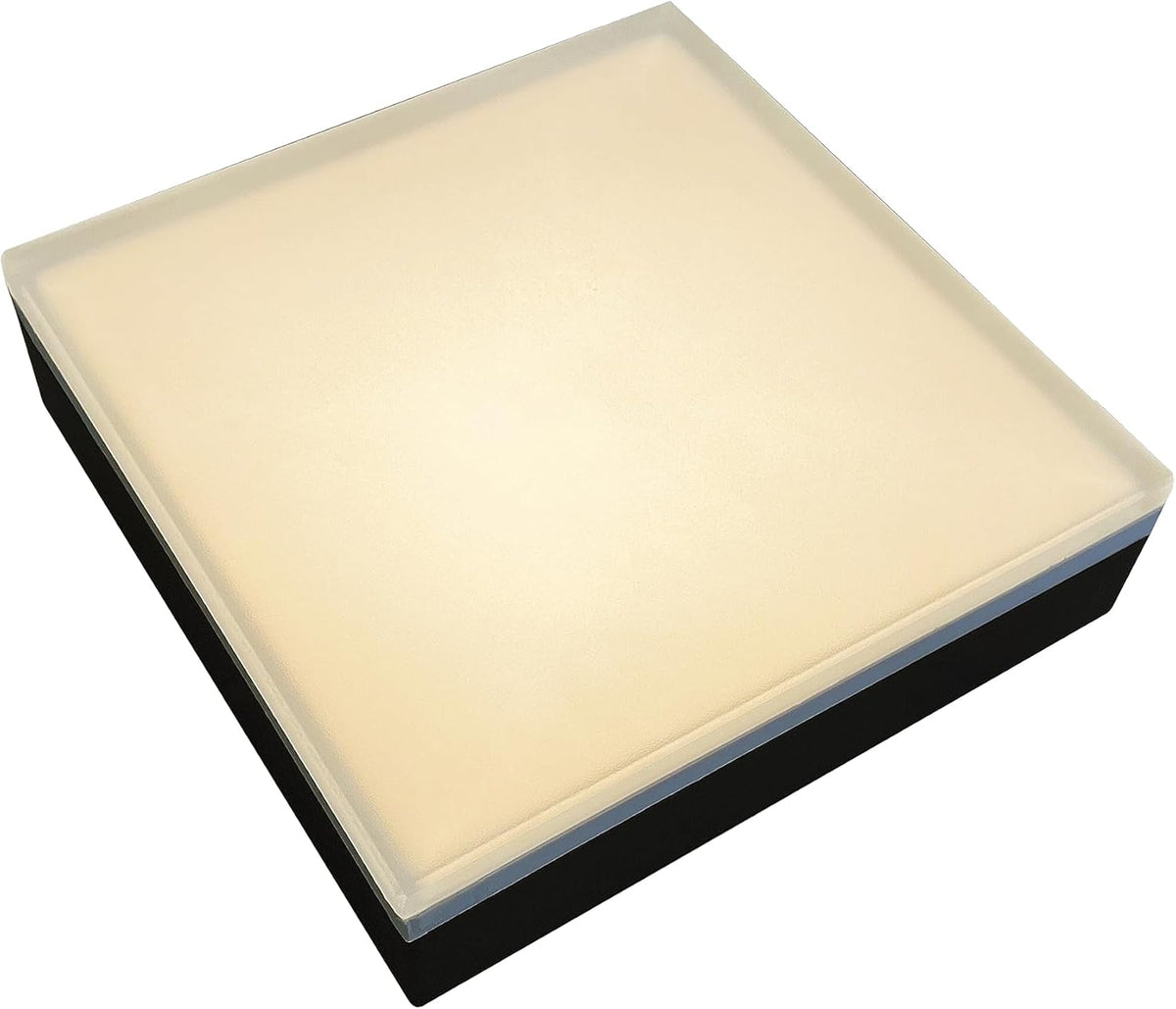 LUMENGY Paver Light 9×9 Inch (8.85 x 8.85 inches), 2700K Warm White Glare-Free Illumination for