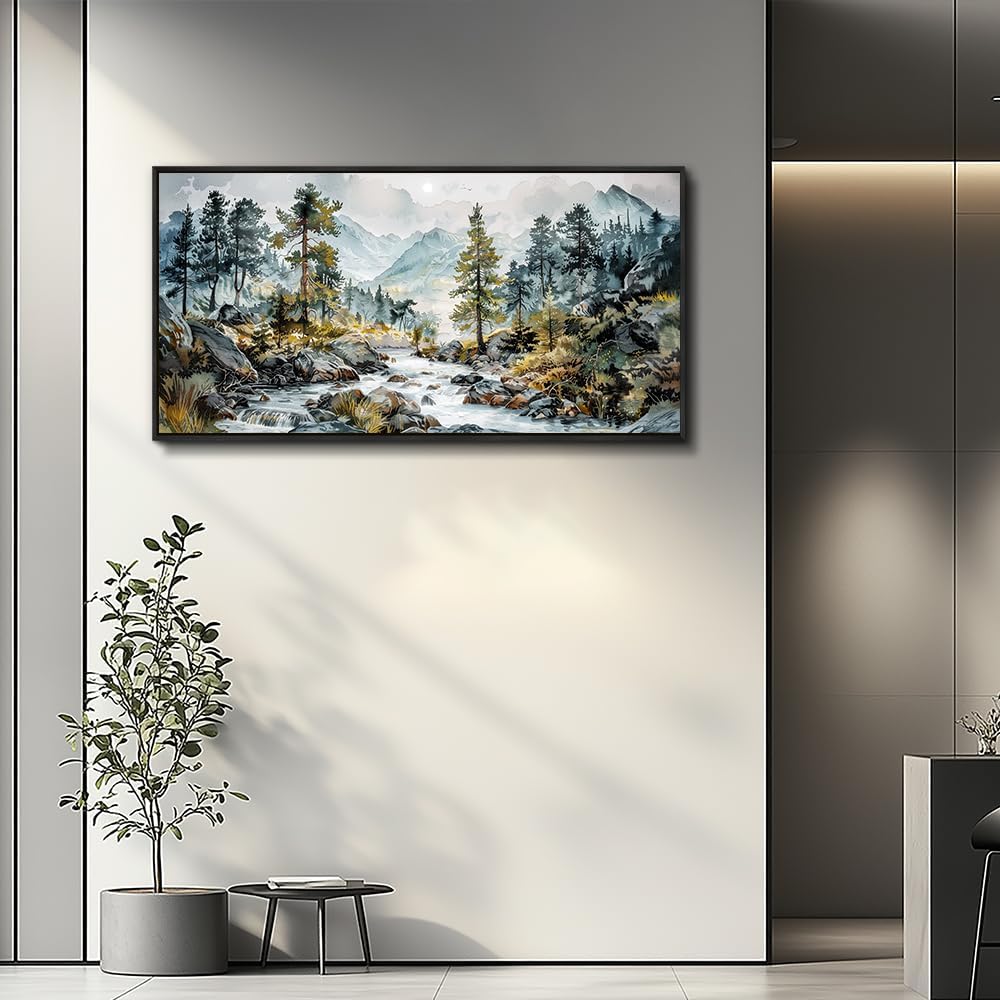 PHAOHUAXM Large Wall Art For Bedroom Wall Decor For Living Room Office Home Decoration Rivulet View