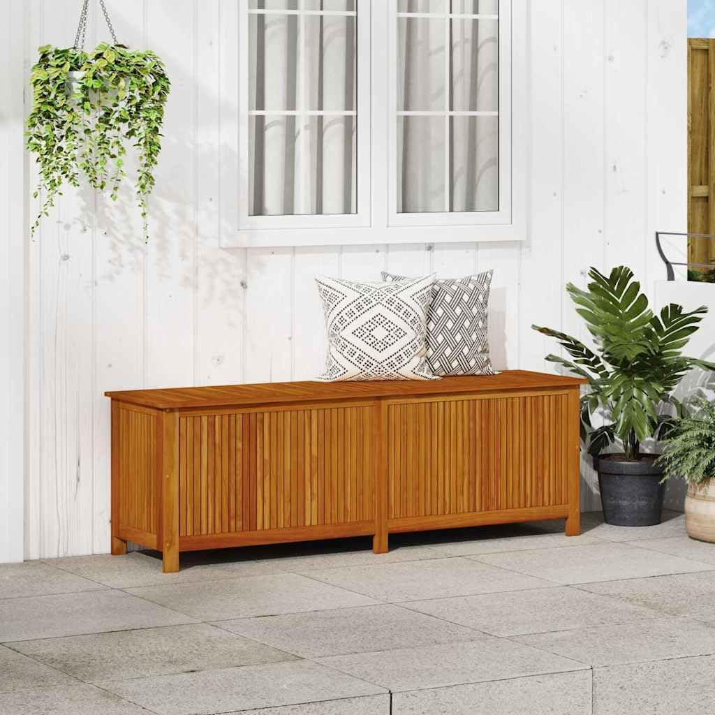 vidaXL Outdoor Storage Box, [Load Capacity Gallon] Deck Box with Gas-Lift Lid, Storage Chest with