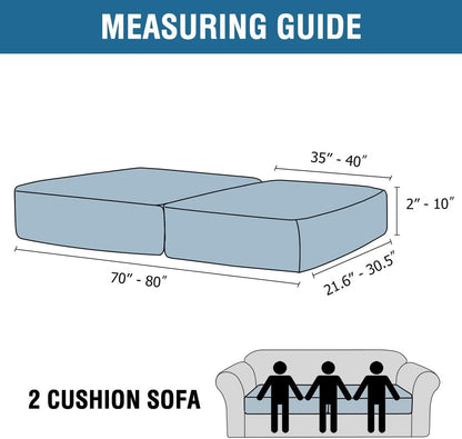 H.VERSAILTEX Velvet Stretch Couch Cushion Cover Plush Cushion Slipcover for Chair Loveseat Sofa