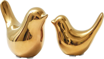 Notakia Gold Home Decor Small Birds Statues Modern Style Decorative Ornaments for Living Room