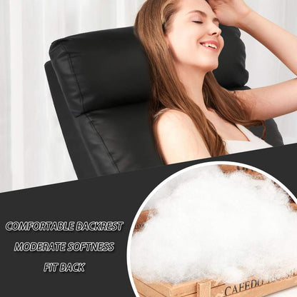 BestMassage | Recliner Chair | with 2 Point Massage Function | Black | with Lumbar Support