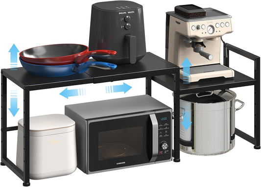 44.3 Inches Expandable Metal Storage Shelves,150LBS Heavy Duty Shelving Units and Storage For