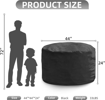 Hobestluk 4FT Bean Bag Chair Giant Bean Bag Chairs for Adults Large Bean Chairs with Removable
