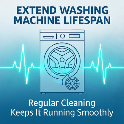 Washing Machine Cleaner, Septic Safe Washer Descaler Tablets for Removing Pet Hair, Odors, Residue