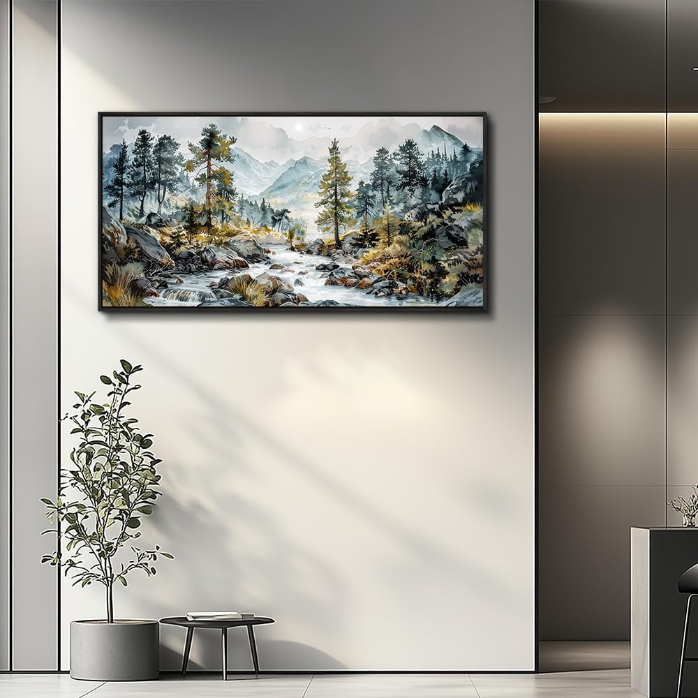 PHAOHUAXM Large Wall Art For Bedroom Wall Decor For Living Room Office Decoration Rivulet View
