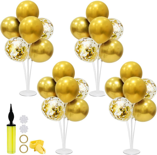 Gold Party Decorations Balloon Stand Centerpiece Table Decorations for Birthday Bridal Shower