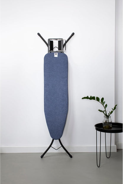 Brabantia Size A Compact Small Ironing Board (43x12 in) 7 Height Options, Adjustable Steam Iron