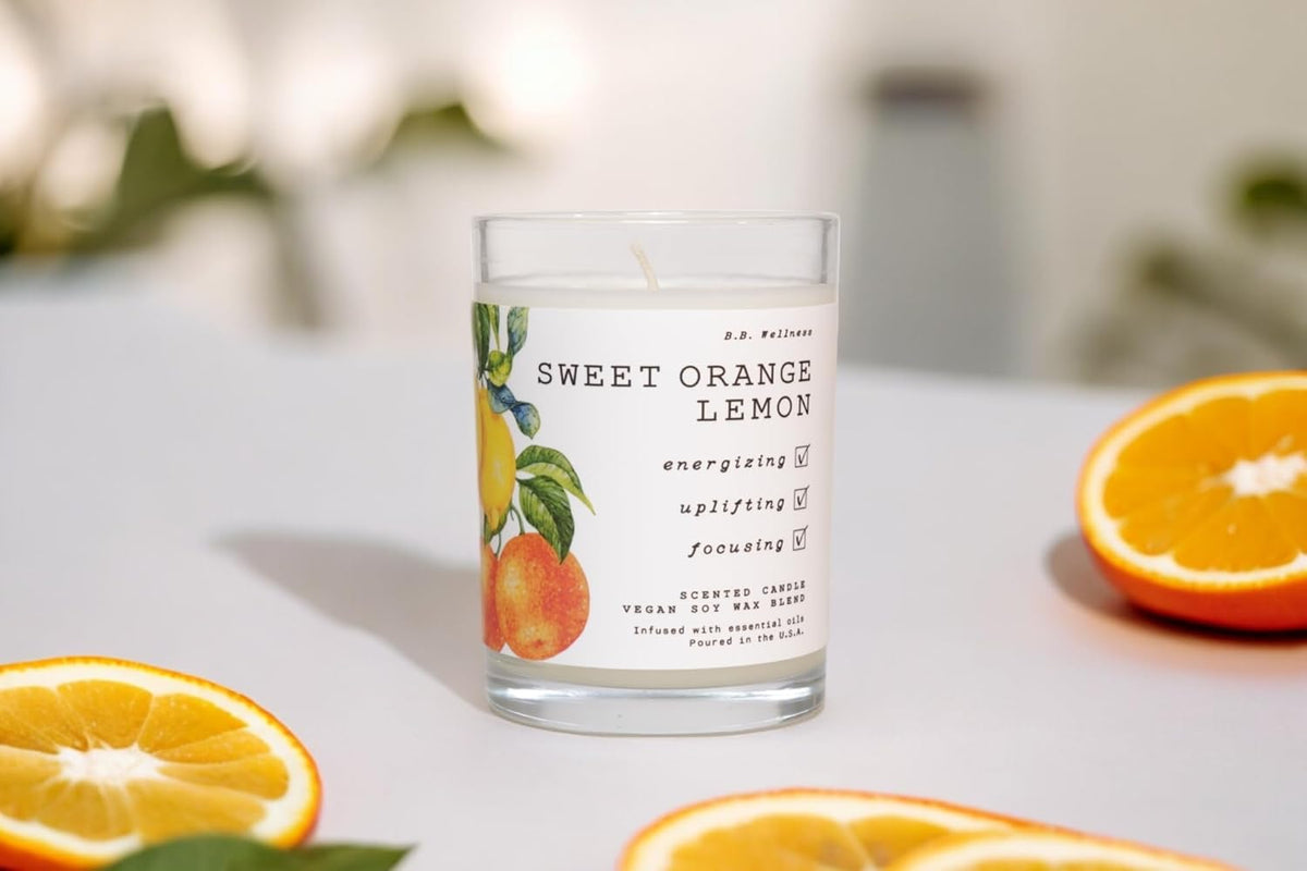 | B.B. Wellness | Hand Poured Soy Wax | Made in Small Batches | 40 Hours | 9 oz | Infused with