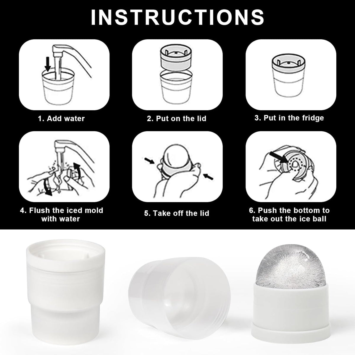 Crystal Whiskey Glasses Set of 2 with Ice Ball Molds, 11 Oz Old Fashioned Glasses Packaged in
