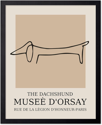 Poster Master Vintage Poster - Retro Minimalist Print - Gift for Artist, Housewarming - Dachshund