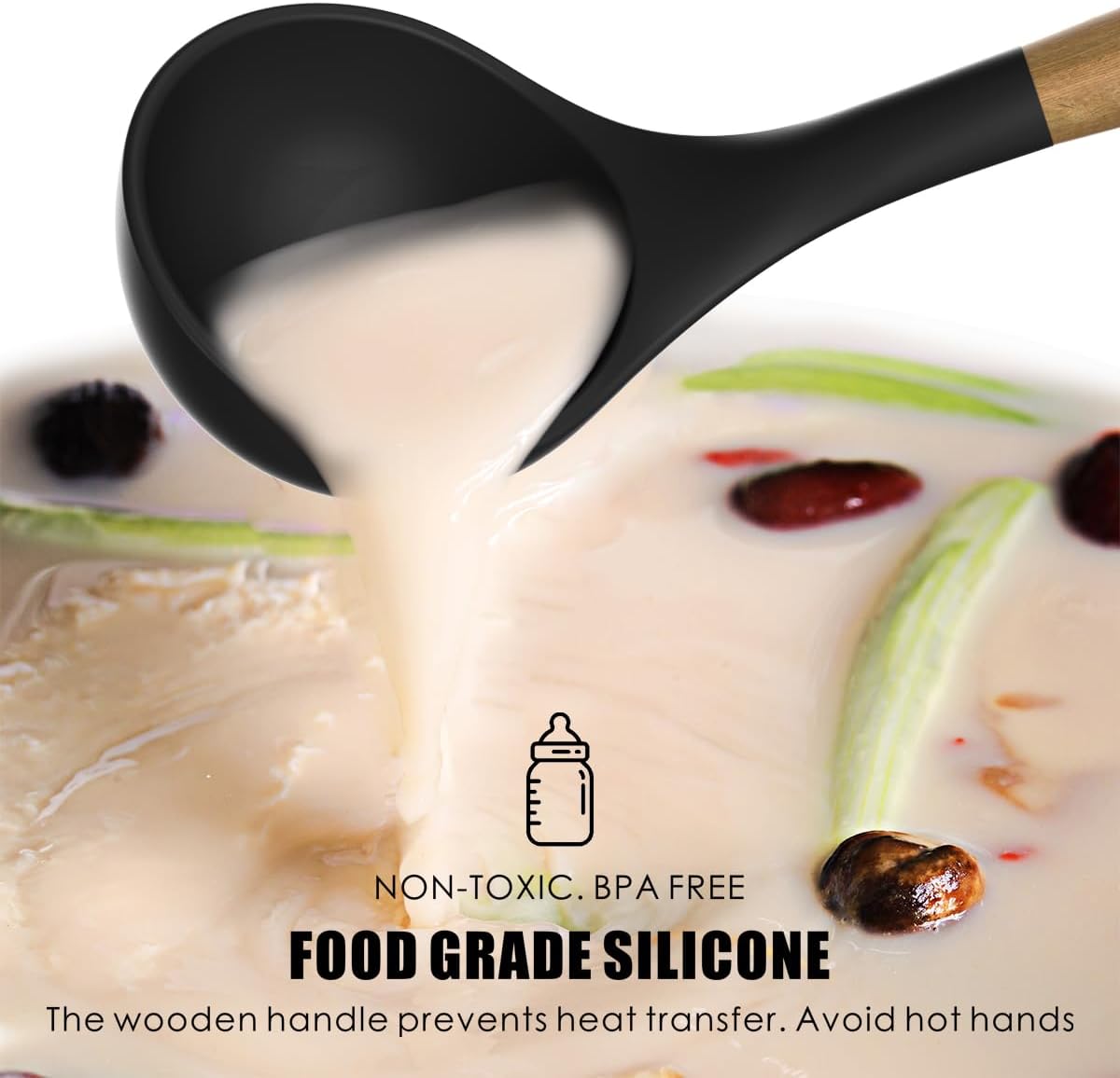 Silicone Cooking Utensils Set - 446°F Heat Resistant Silicone Kitchen Utensils for Cooking,Kitchen
