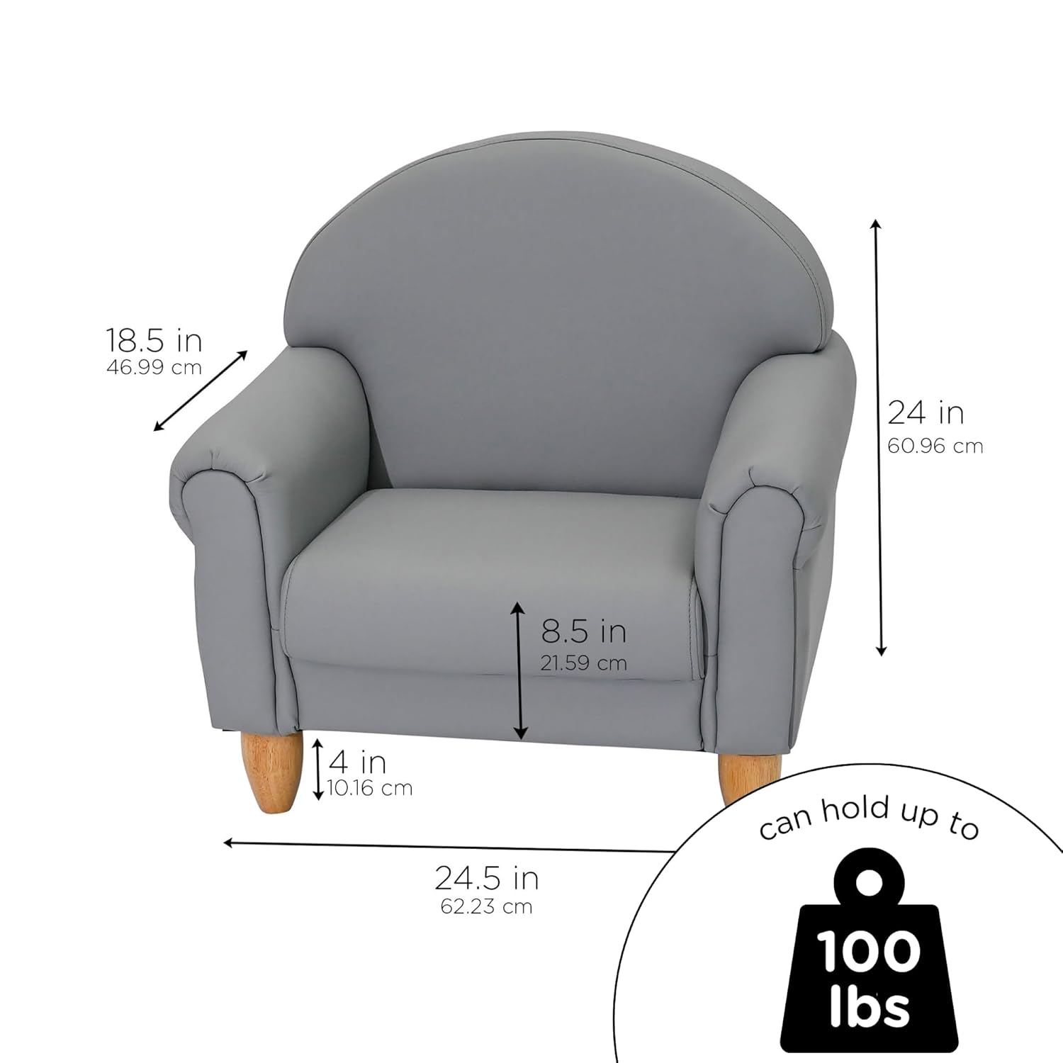 Children's Factory As We Grow Toddler Chair, Flexible Seating for Daycare or Preschool, Kids
