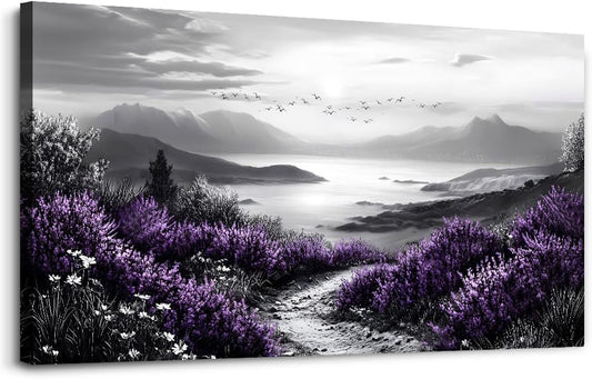 KELIYUAN Large Canvas Wall Artwork Home Decoration Painting Black And White Landscape Modern Print