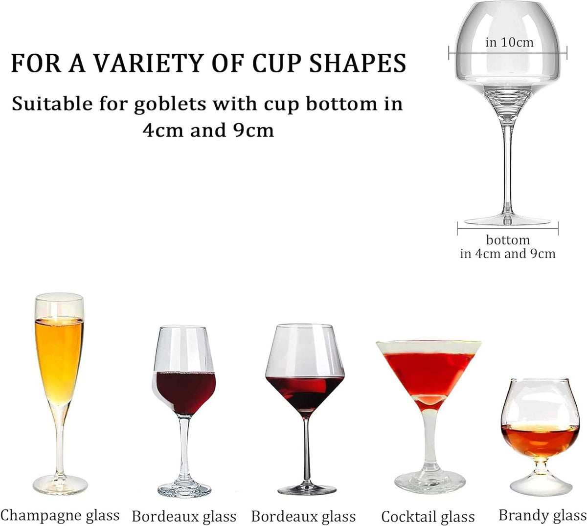 Wine Glass Rack - Under Cabinet Stemware Wine Glass Holder Glasses Storage Hanger 2 Pack Metal