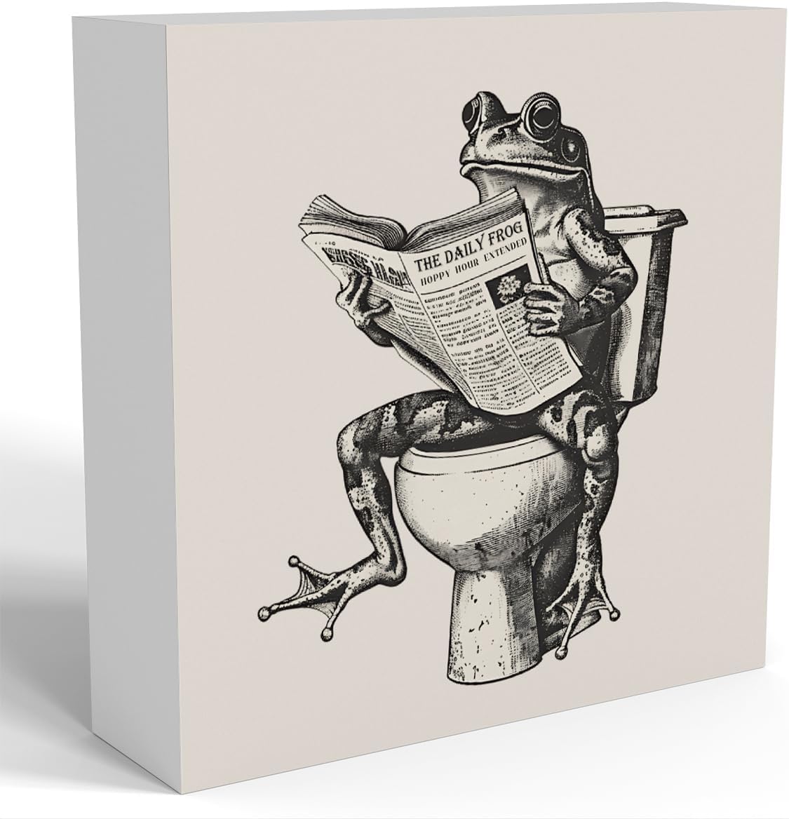 Funny Bathroom Decor, Funny Bathroom Wall Art, Black and White Bathroom Decor, Cute Bathroom Decor