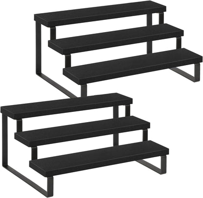 YINMIT Wooden Display Riser Stand, Tiered Perfume and Cologne Organizer Stand, 3 Tier Spice Rack