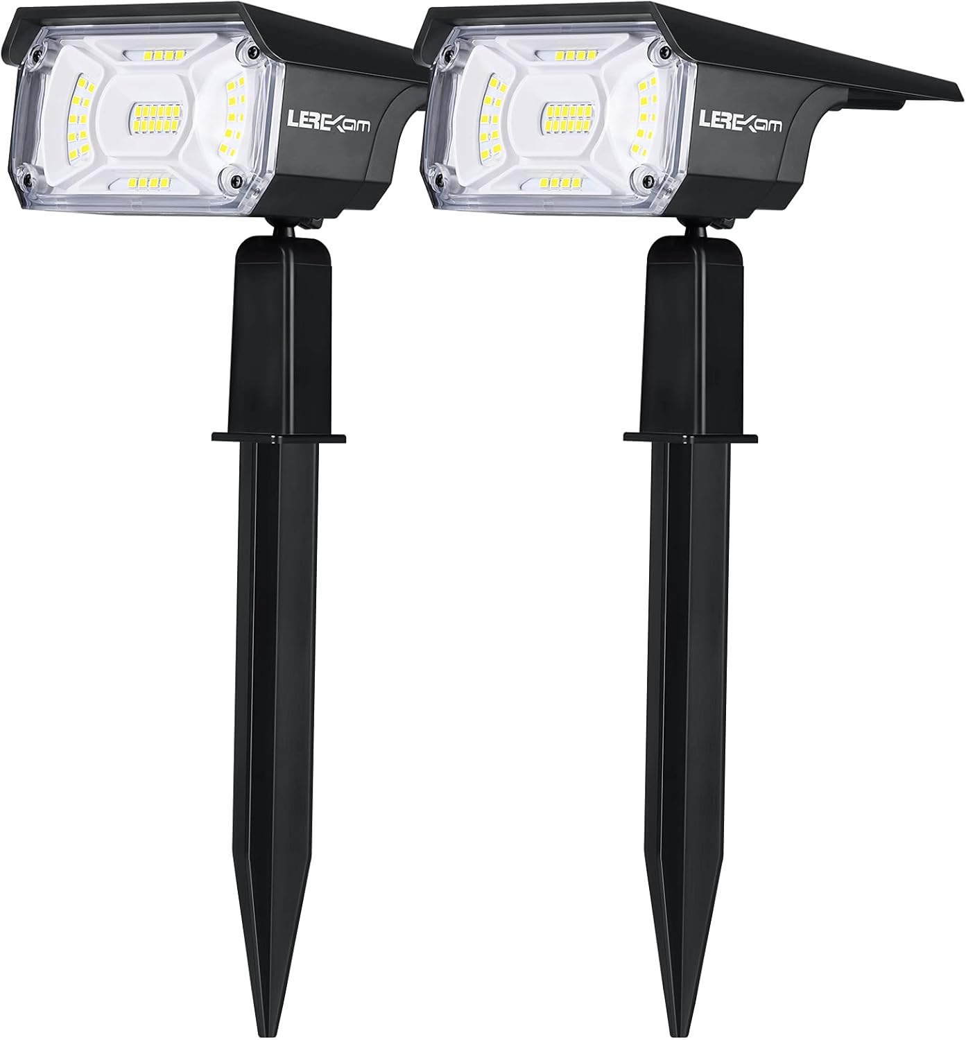 Solar Spot Lights, IP65 Waterproof 40 LEDs Landscape Spotlights,USB & Solar Powered Wall Lights