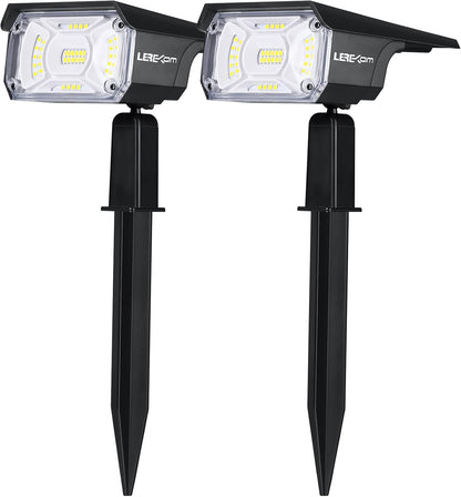 Solar Spot Lights, IP65 Waterproof 40 LEDs Landscape Spotlights,USB & Solar Powered Wall Lights