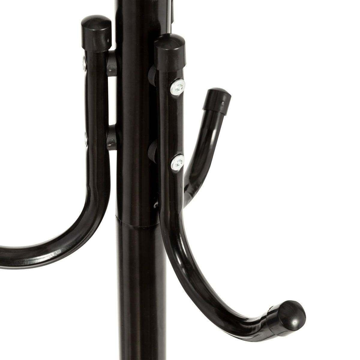 Honey-Can-Do 3-Tier Coat and Hat Rack with 9 Hooks for Hanging GAR-09625 Black, 20 lbs
