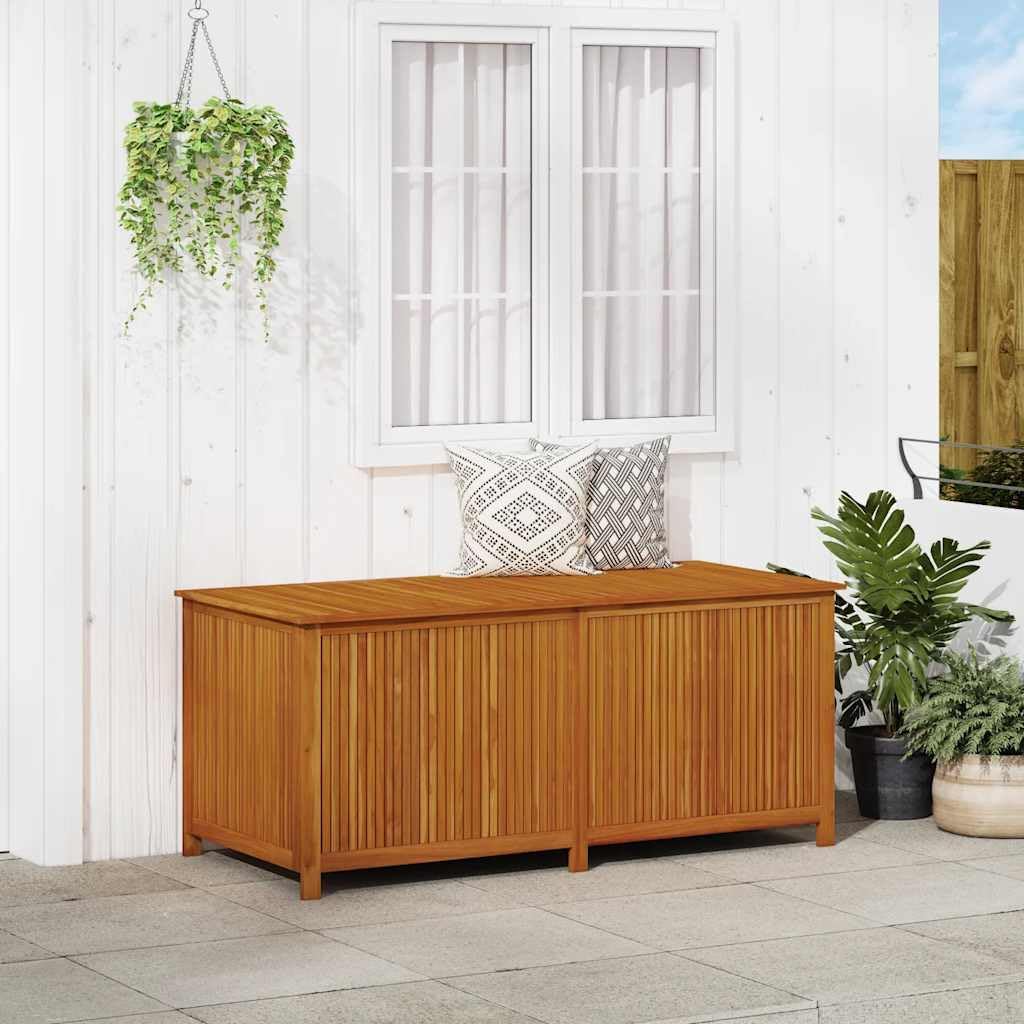 vidaXL Outdoor Storage Box, [Load Capacity Gallon] Deck Box with Gas-Lift Lid, Storage Chest with