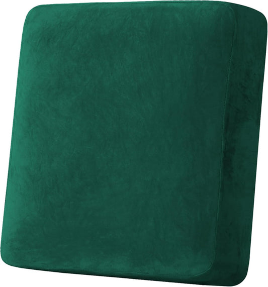 H.VERSAILTEX Velvet Stretch Couch Cushion Cover Plush Cushion Slipcover for Chair Cushion Furniture