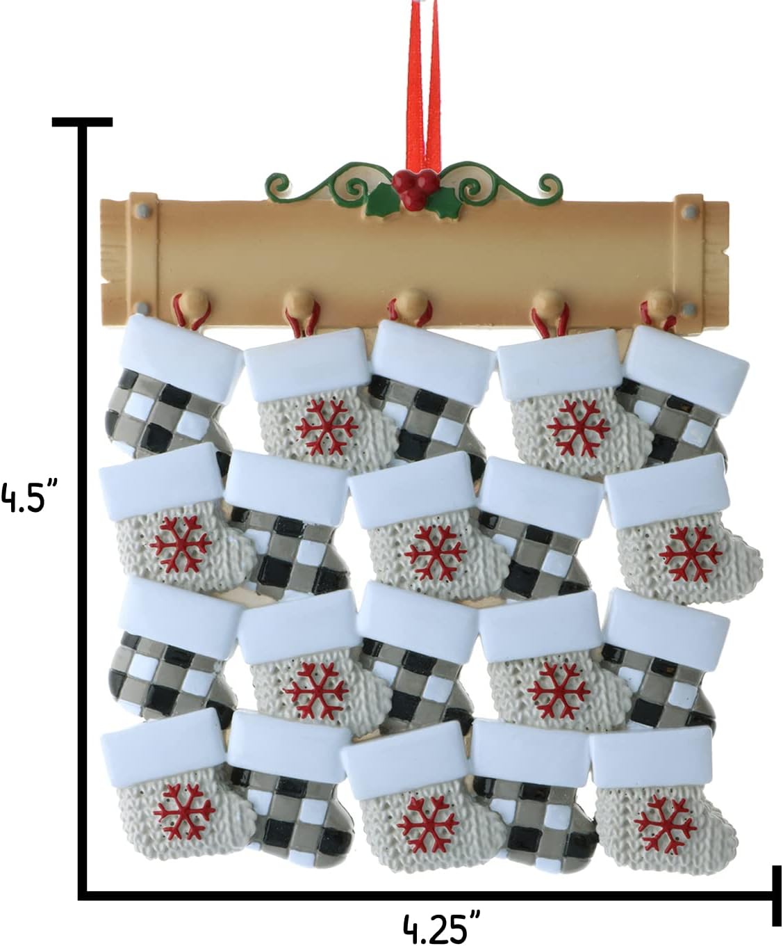 3D Stockings Family of 20 Ornament 2025 Personalized Family Christmas Ornaments 2025 | Holiday