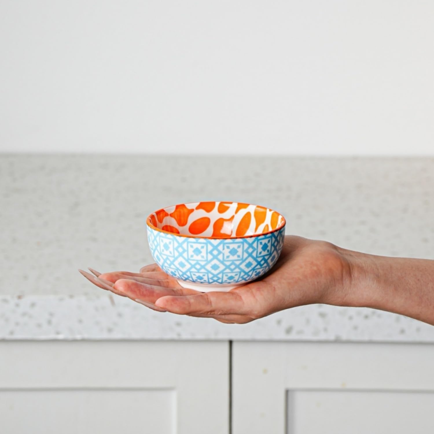 Ceramic Dipping Bowls Set - 4 Oz Small Dessert Bowl 3.5 Inch Porcelain Small Bowls for Side Dishes