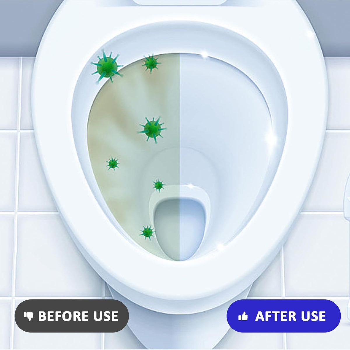 coldchill Toilet Bowl Cleaners 20 PACK, Long-Lasting Toilet Bowl Cleaner Tablets with