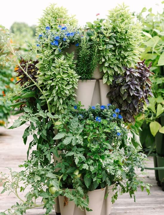 Greenstalk Patented Large 5 Tier Vertical Garden Planter with Patented Internal Watering System