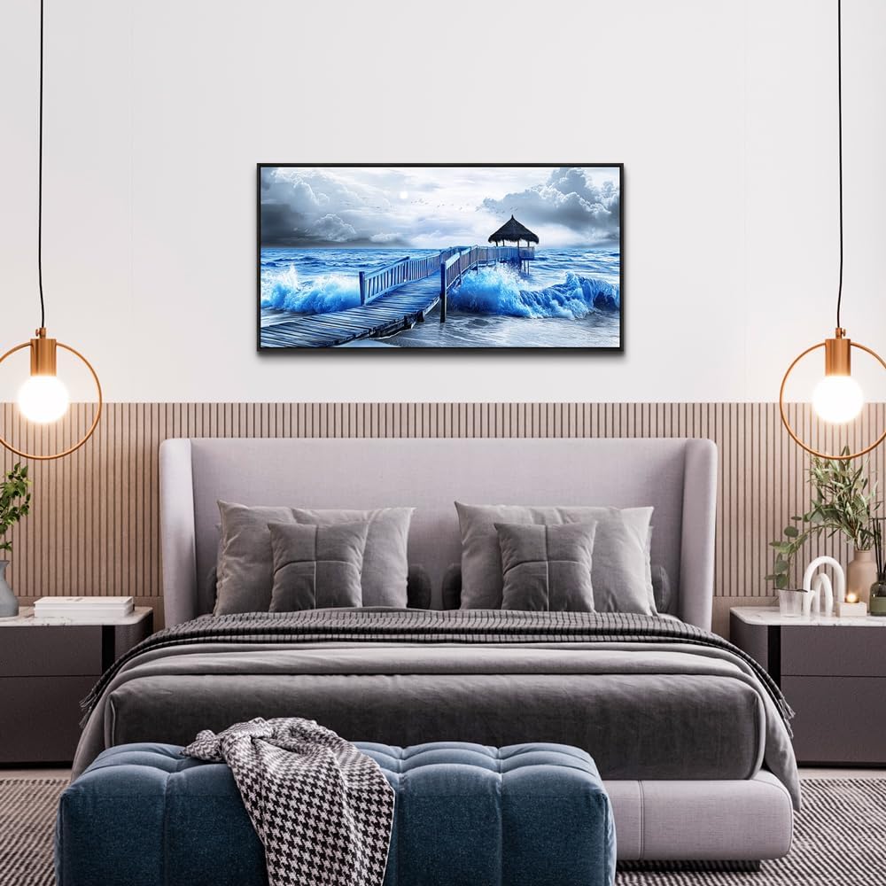 ZUITINGHUA Black Framed Canvas Wall Art For Living Room Wall Decor For Bedroom Office Wall