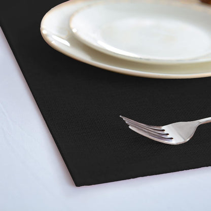 Cloth Placemats Set of 8, Linen Type Fabric Placemats Machine Washable Heat Resistant Placemats