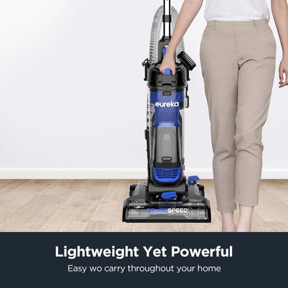 Eureka Lightweight Powerful Upright Vacuum Cleaner for Carpet and Hard Floor, PowerSpeed, New