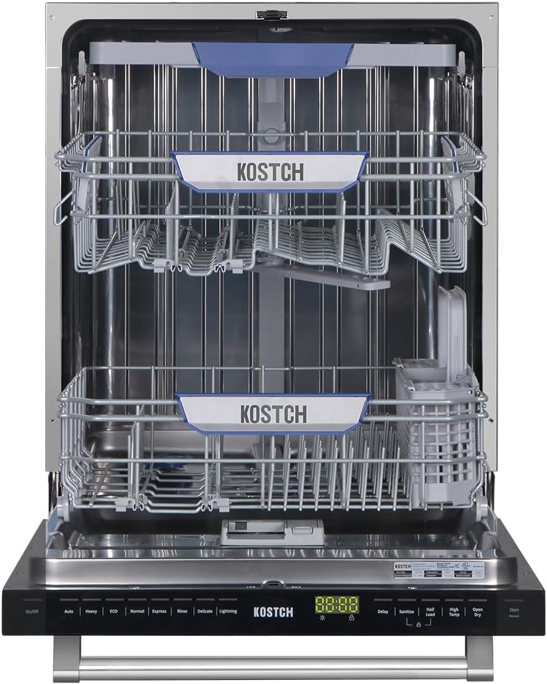 Large Capacity 24 inch Top Control Built-In Dishwasher with Third Rack ??ENERGY STAR Certified