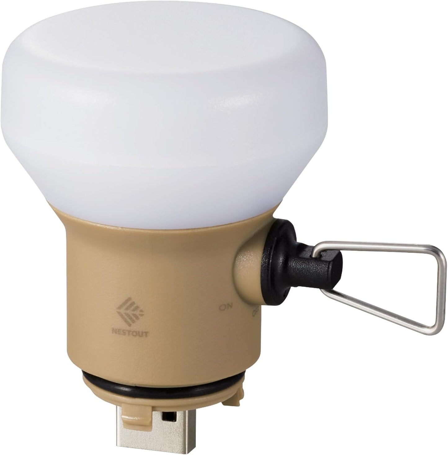 ELECOM NESTOUT Outdoor Camping LED Lantern w/ Mini Tripod, Dimmable USB Powered Soft LED Light