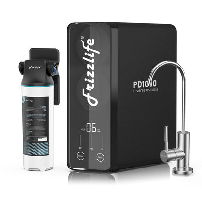 Frizzlife 1000GPD Reverse Osmosis Water Filter, Alkaline Mineral pH+ Reverse Osmosis System
