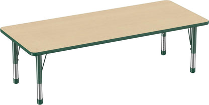 Factory Direct Partners FDP Rectangle Activity School and Classroom Kids Table (30 x 72 inch)