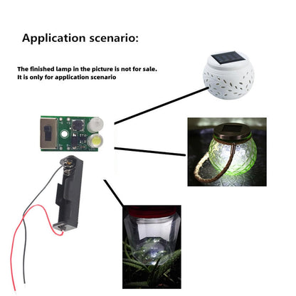 Solar Light Control Panel Kit 1.2V Solar Light Control Board Charging PCB Solar Lawn Lamp Control