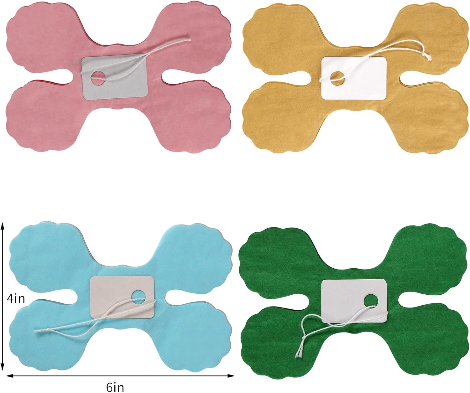 Sage-Green Pink-Gold Party-Decorations Streamers Garland - 12pcs 4-Leaf Clover Paper Streamer