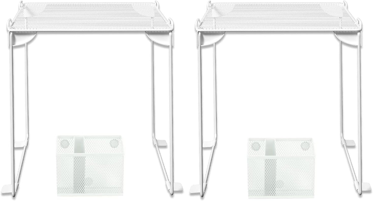 Neudeoc Locker Organizer and Accessories Kit, Includes Mesh Locker Shelf and Magnetic Pen Holder