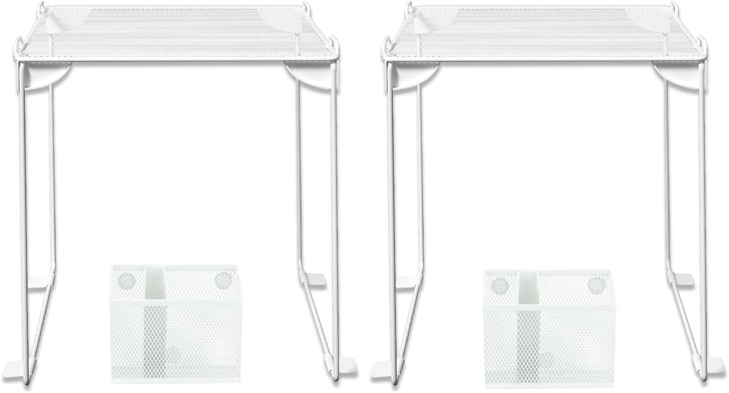 Neudeoc Locker Organizer and Accessories Kit, Includes Mesh Locker Shelf and Magnetic Pen Holder