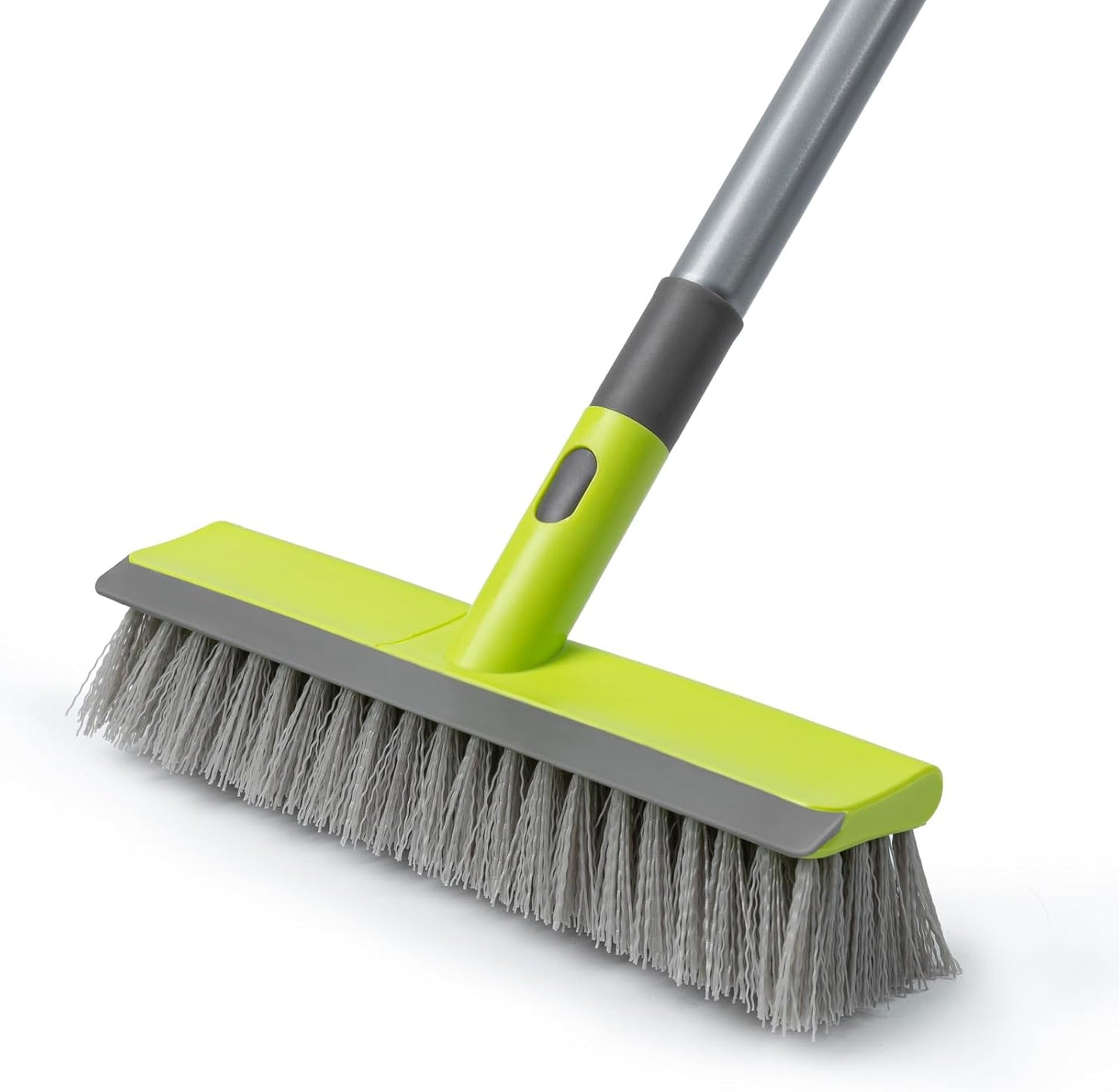 Floor Scrub Brush 2 in 1 Scrape and Stiff Bristle Deck Brush for Cleaning Concrete, Patio, Garage