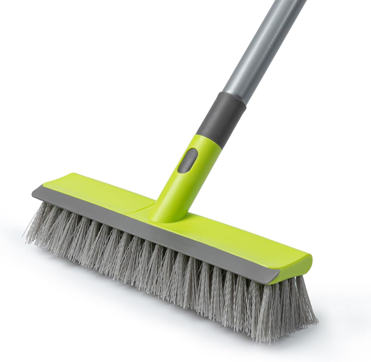 Floor Scrub Brush 2 in 1 Scrape and Stiff Bristle Deck Brush for Cleaning Concrete, Patio, Garage
