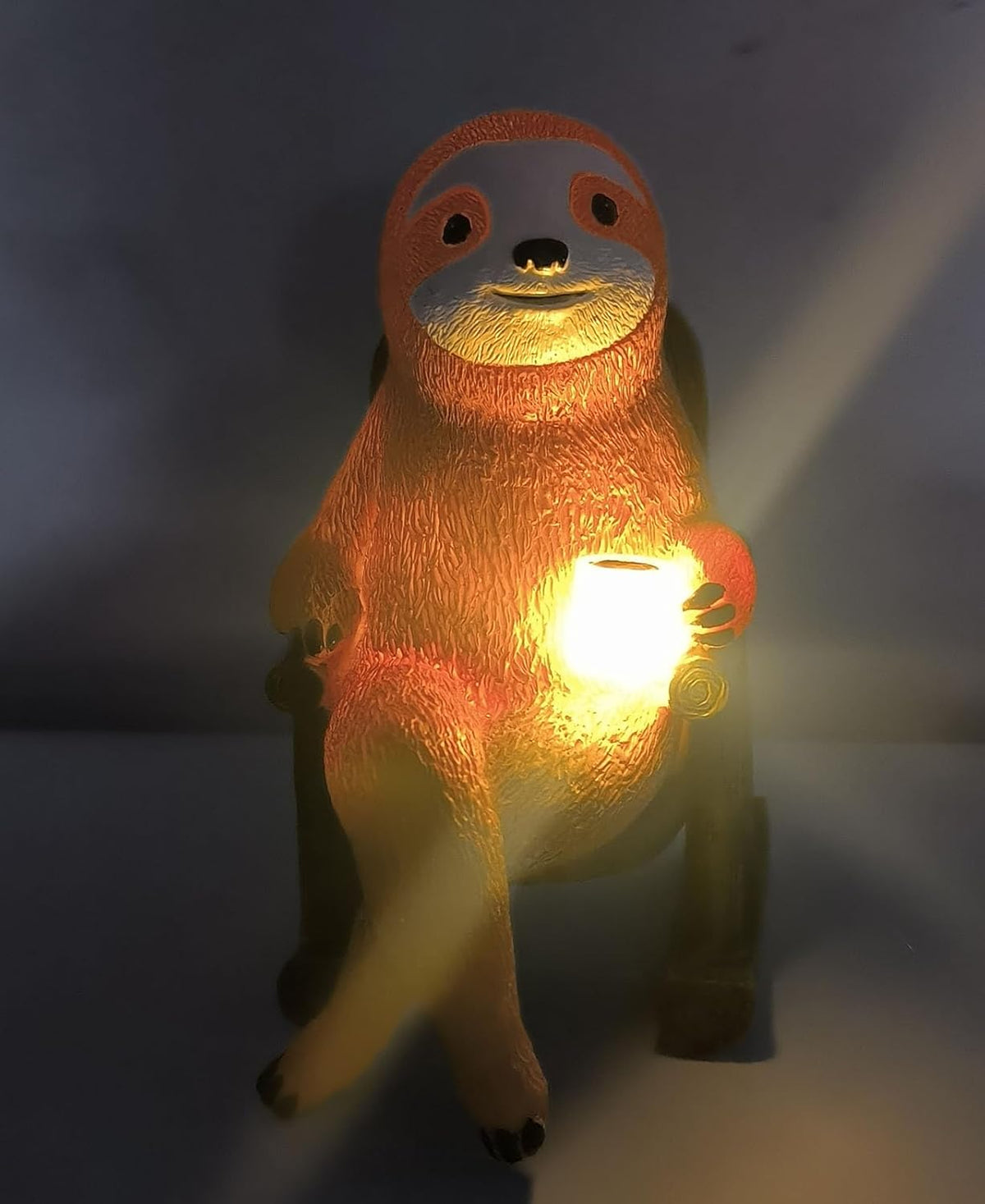Cute Sloth Solar Light Fairy Garden Accessories Outdoor Figurine Lights Micro Landscape Garden