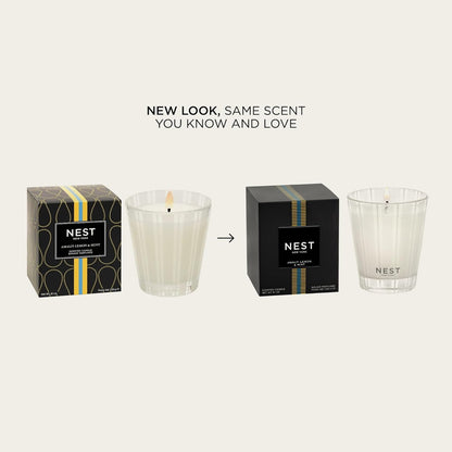 NEST New York Scented Classic Candle, Amalfi Lemon & Mint - 8.1 oz - Up to 60-Hour Burn Time