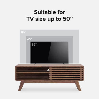 mopio Ensley TV Stand, Mid Century Modern for 55/60/65 inch TV, Farmhouse TV Stand, Entertainment