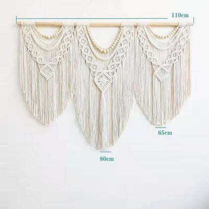 guzhiou large macrame wall hanging - Boho Tapestry Macrame Wall Decor Art- Chic Bohemian Handmade