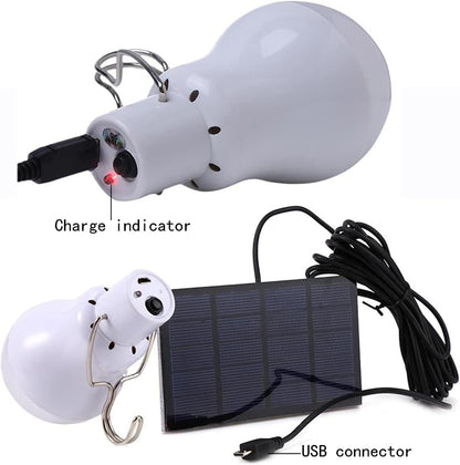 Solar Light Bulb Portable 350LM Solar Powered Camping Light Led Lantern Outdoor for Lamp Light